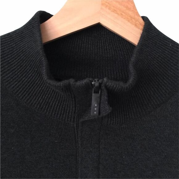 Perry Ellis Mens Quarter Zip Knit Sweater in Size Large - Picture 3 of 5